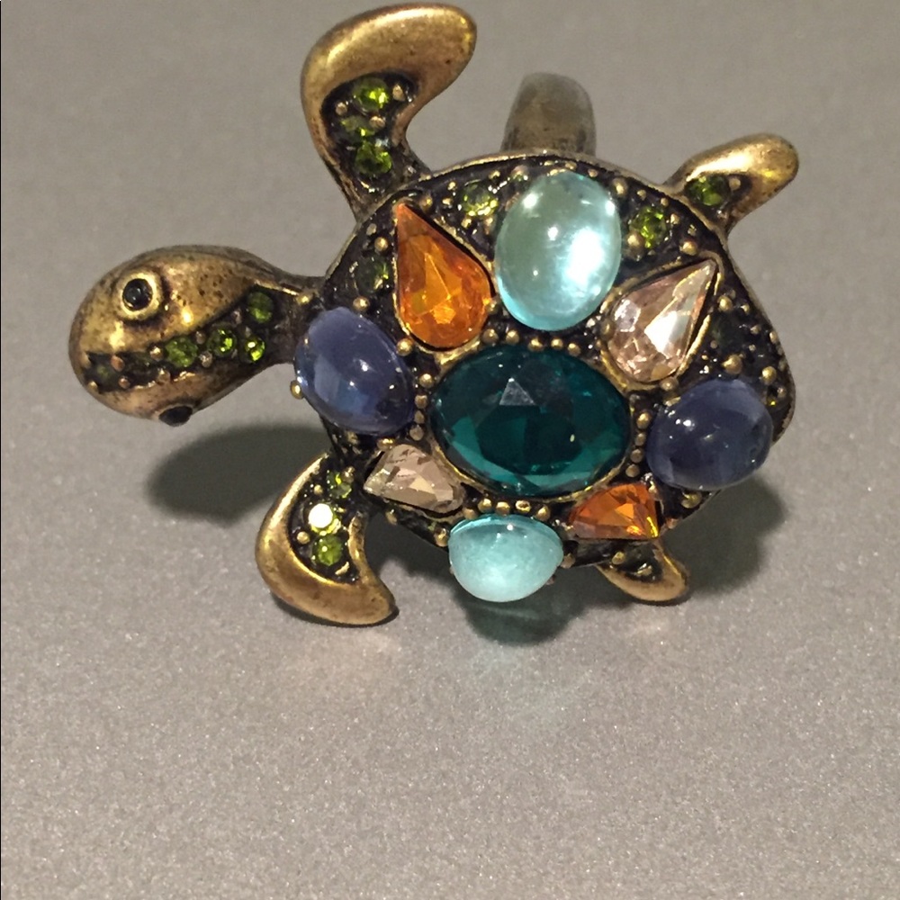 Bejeweled Turtle Ring - image 1